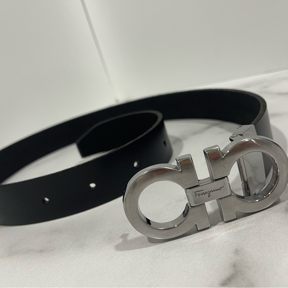 Mens Salvatore Ferragamo Logo Belt